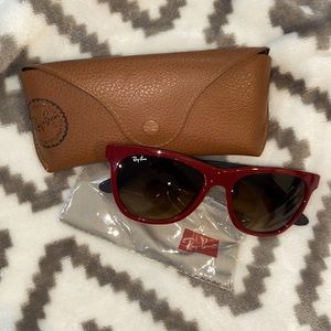 Red authentic Rayban sunglasses